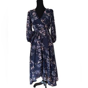 DKNY Floral 3/4 Sleeve Dress Size 8